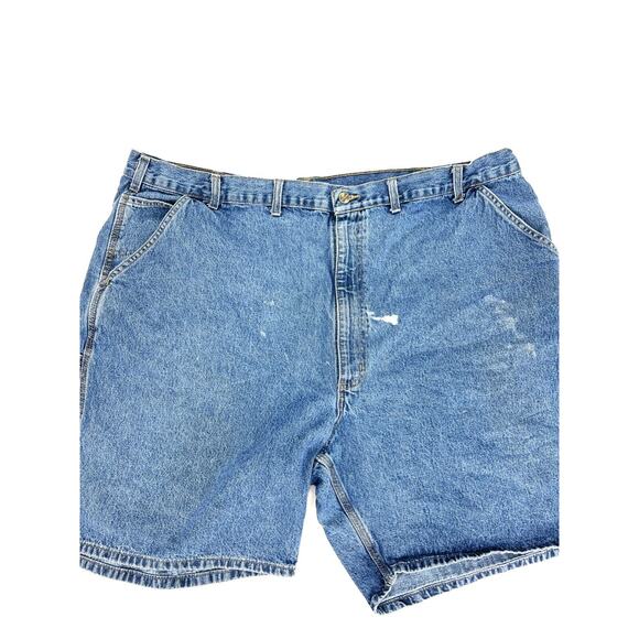 Carhartt Carpenter Jean Shorts Mens Size 50 Hammer Loop B28DPS 8” Inseam #2 - Picture 8 of 8